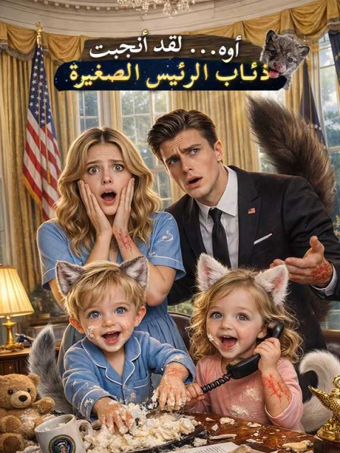 أوه… لقد أنجبت ذئاب الرئيس الصغيرة